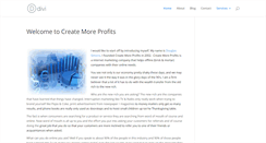 Desktop Screenshot of createmoreprofits.com